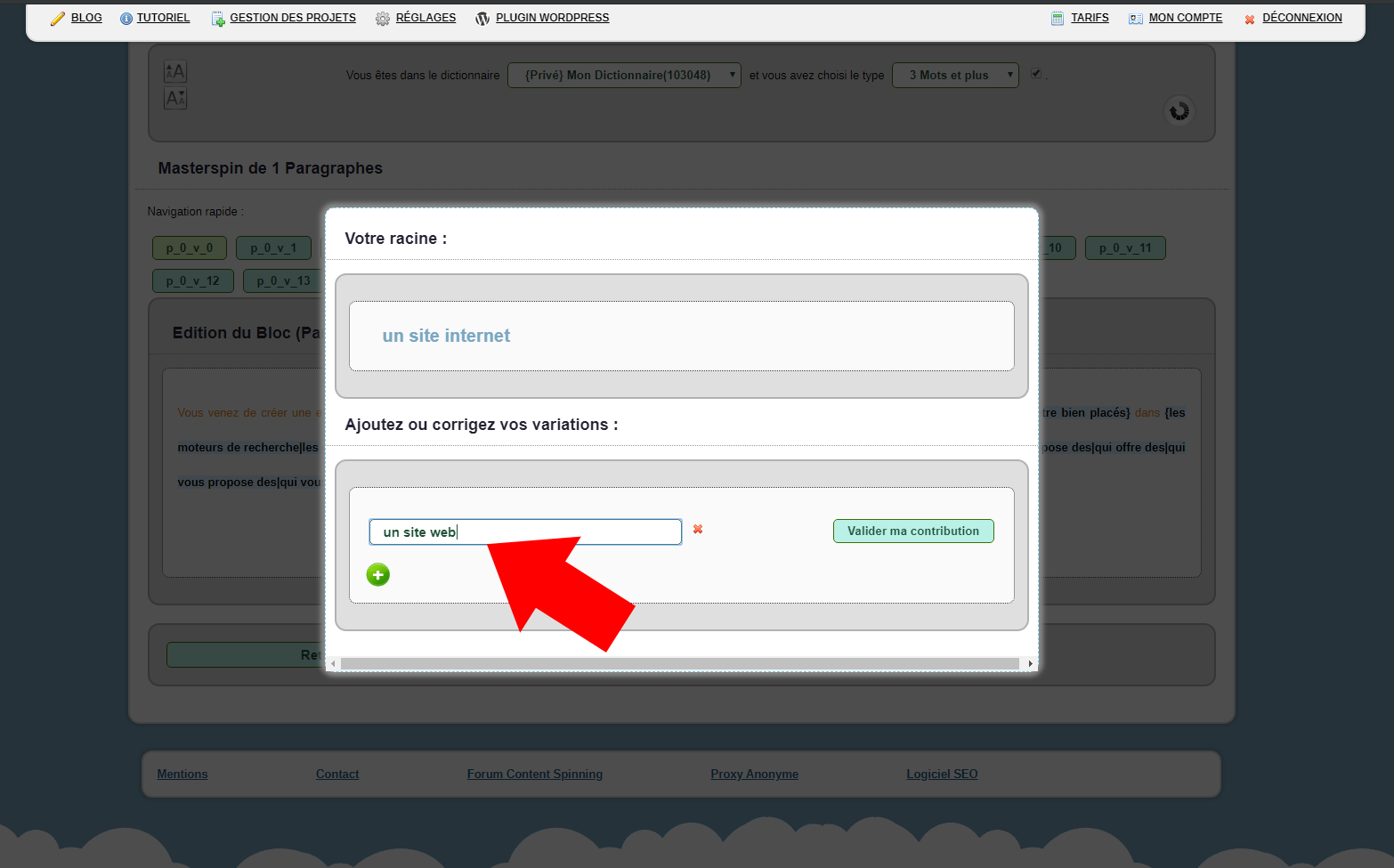 Machine Learning : Ajout de content spinning