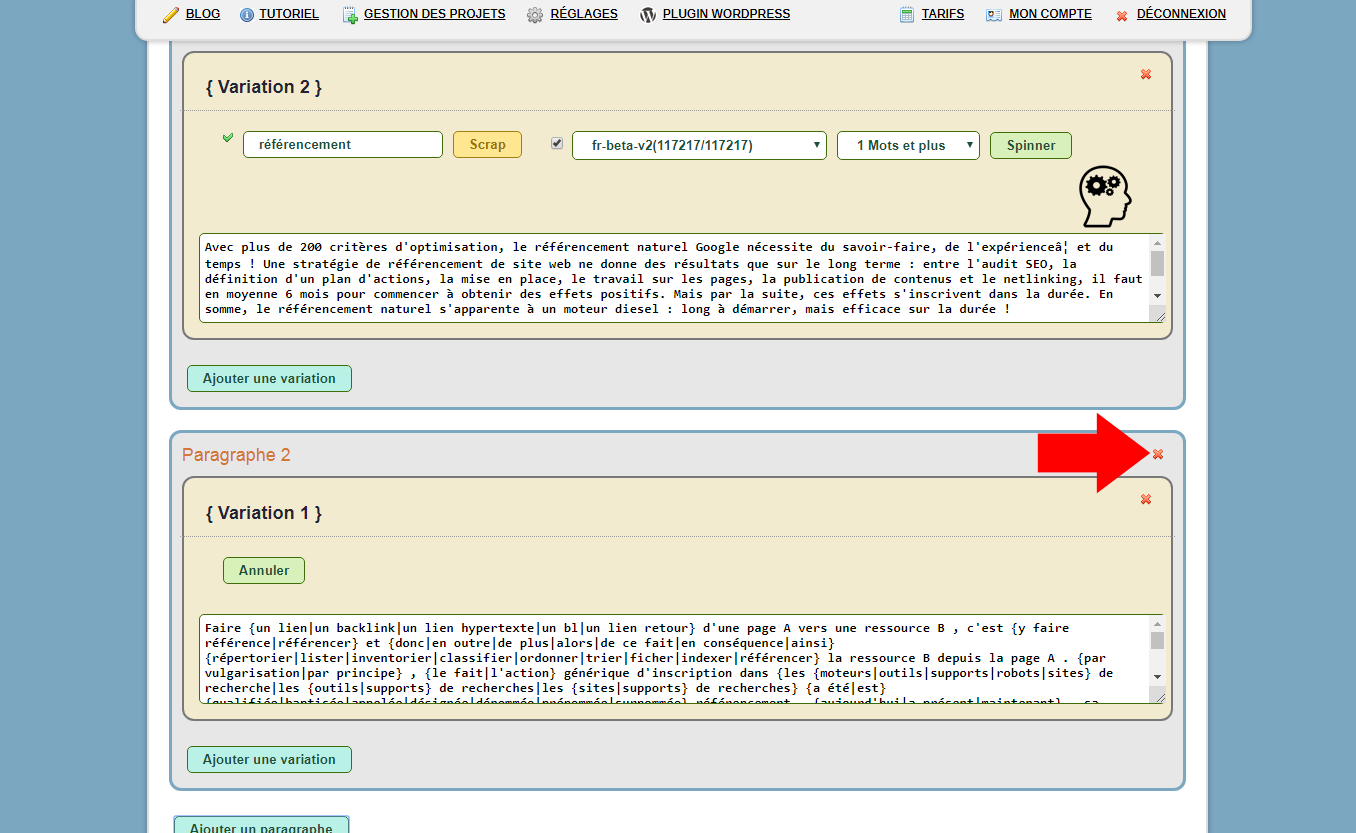 <p>Logiciel Content spinning Français</p>